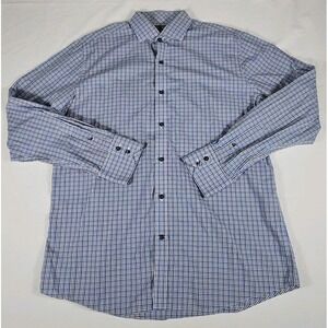 Maker‎ & Company Long Sleeve Button Up Shirt Large Multicolor Check